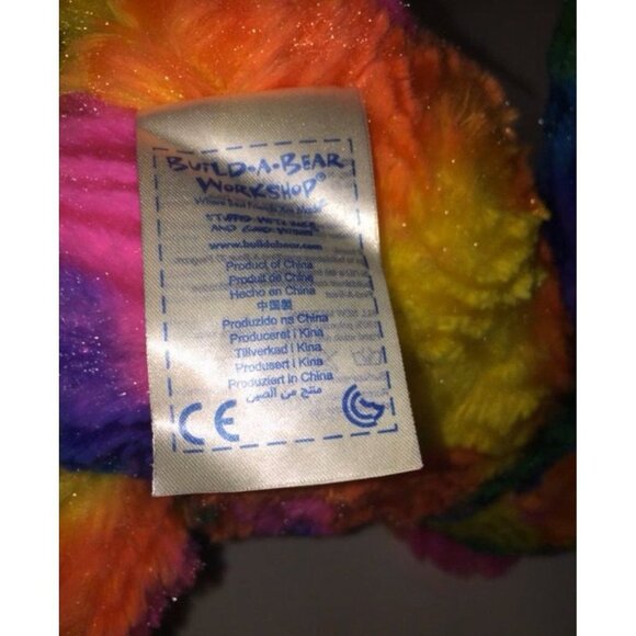 𝅺Build A Bear rainbow colors teddy bear plush - Picture 3 of 3